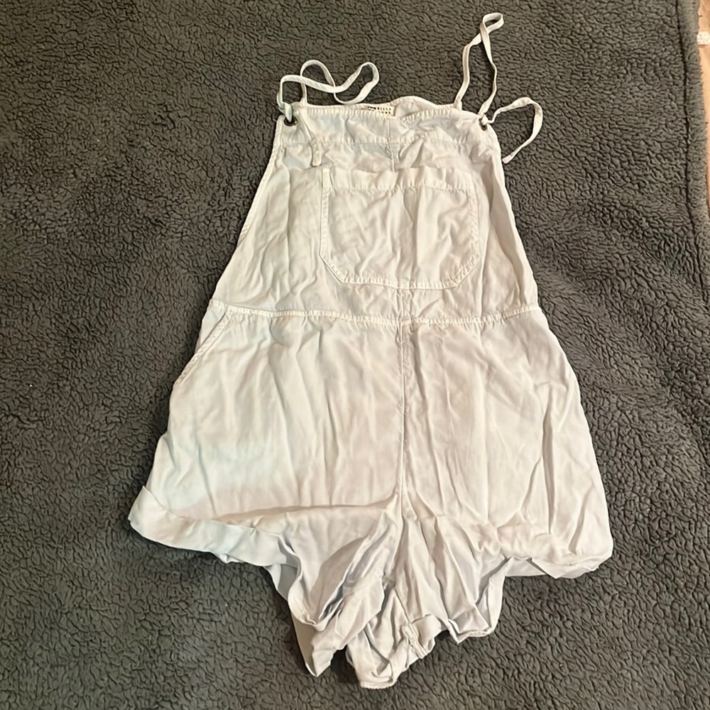 Blue short overalls
